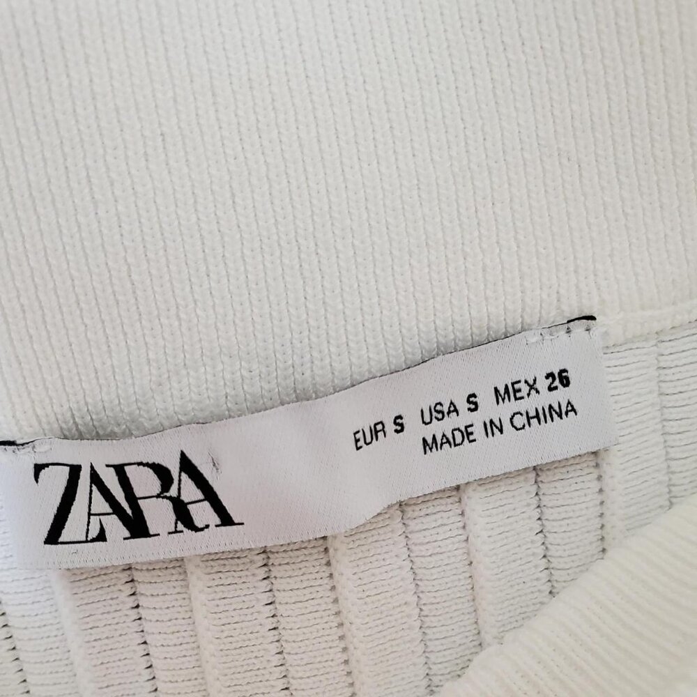 Zara White Pleated Tennis Skirt size S - Picture 4 of 4